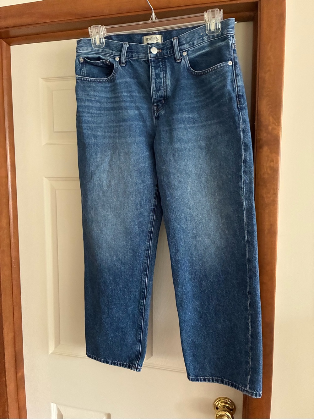 Madewell Crop Jeans Button Fly Low Slung Midrise Straight 29P